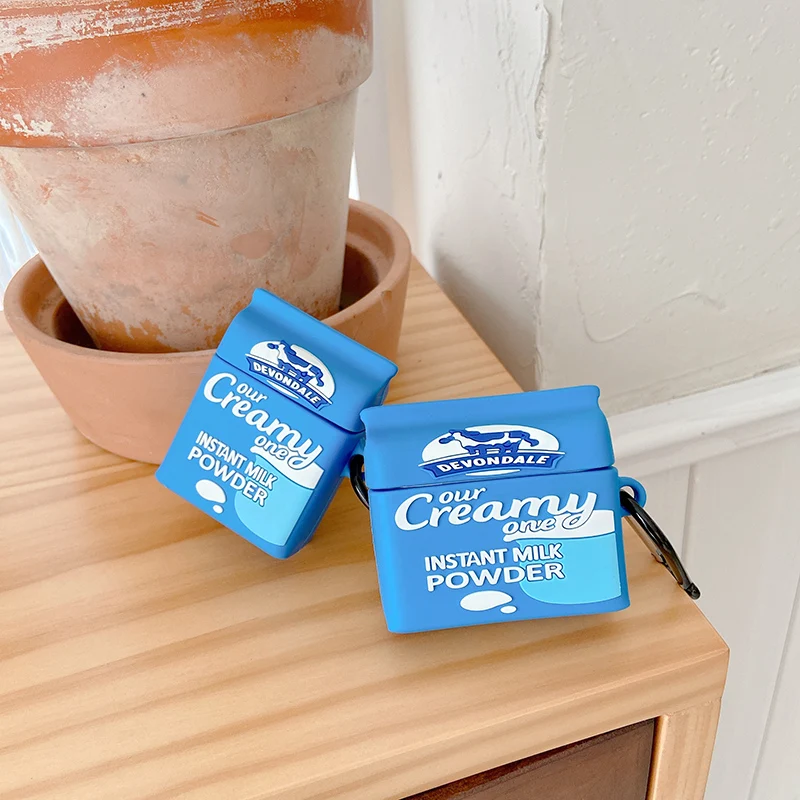 Австралийский модный брендовый 3D чехол с молочным порошком для AirPods 1 2 Pro Box мягкий