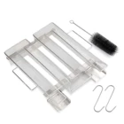 Генератор холодного дыма, аксессуары для барбекю, стальной гриль для барбекю, инструмент для готовки, коптильное устройство, деревянная стружка для холодного курения лосося, бекона, рыбы