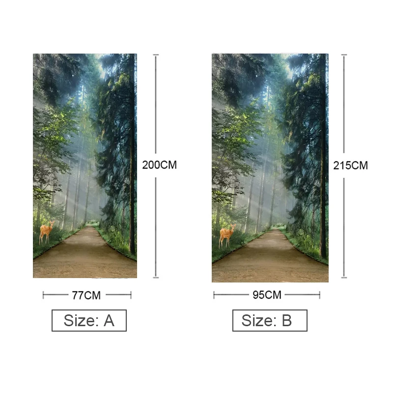 Самоклеящиеся водонепроницаемые фотообои из ПВХ DIY дверные наклейки для