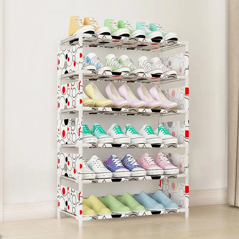 

Multi-layer Shoe Rack Storage Home Furniture Closet Shoes Storage Shelf Organizer with Metal Shelves