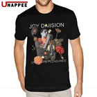 Рубашка мужская в стиле оверсайз Joy Division, модная уличная одежда с короткими рукавами и круглым вырезом, городская одежда 80-х