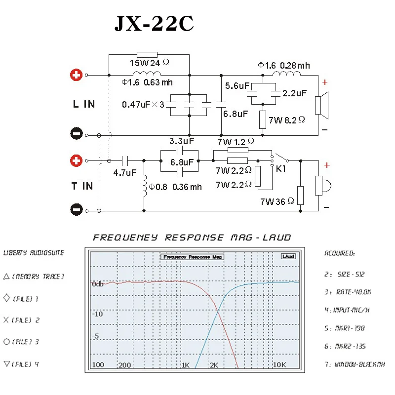 HIFIDIY LIVE HI-END JX-22C 2 Way speaker Unit (твитер + бас) HiFi HOME Speakers audio Frequency Divider Crossover Filters on - Аудио разделитель частот Hi-End JX-22C 2 Way от HIFIDIY LIVE (твитер + бас) для домашних HiFi-колонок.
