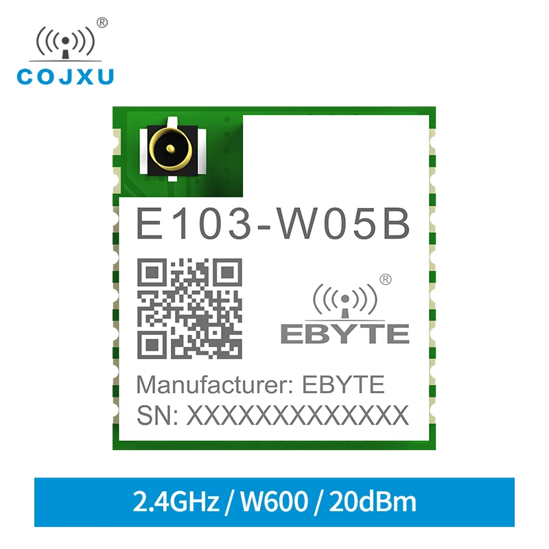 

2.4GHz SMD Module W600 Chips IOT Electronic Components 20dBm Cost-effective Wifi Digital Transmission IPEX Interface E103-W05B