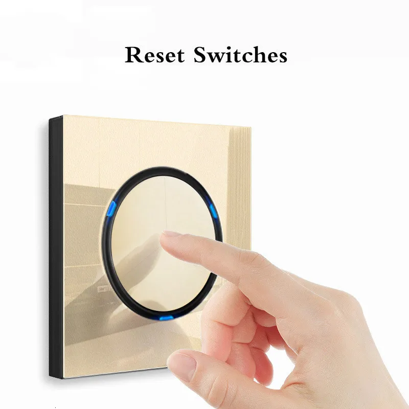 Настенный переключатель цвета шампанского с USB 1/2/3/4 клавиши|Выключатели| |