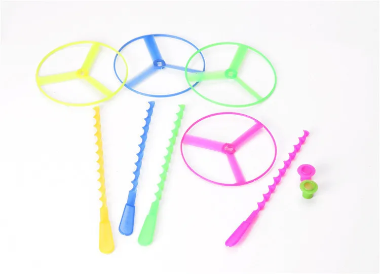 

3Pcs creative bamboo dragonfly children's educational nostalgic toys rotating double flying leaf plastic DIY toys