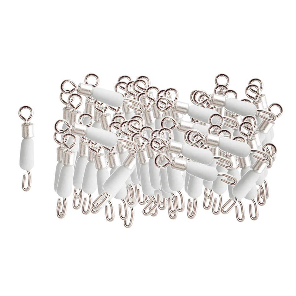 100 шт. Быстрый рыбалка с зажимом разъем Вращающийся шарнир к югу от линии крюк