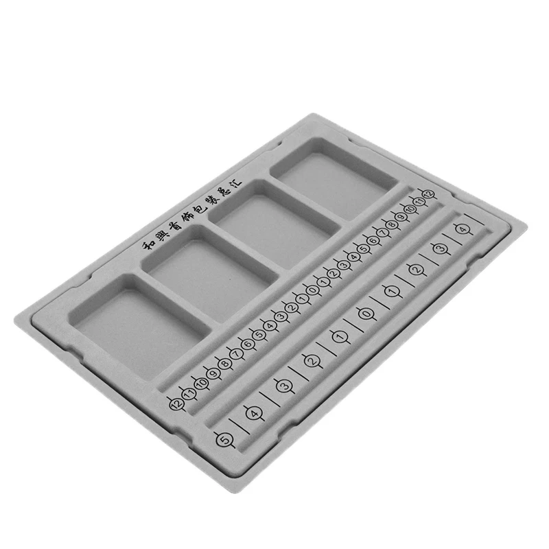 Bracelet Necklace Beading Organizer Tray Flocked Bead Board DIY Jewelry Making Gray Design Craft Tool Accessories | Украшения и