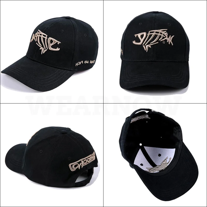 Рыбья кость Для Мужчин's Бейсбол Кепки Для женщин Snapback Рыбацкая шляпа c вышивкой, для отца пижамный комплект с рисунком «человека Кепка-тракер в армейском стиле летние Фишер бренд Для мужчин Кепки