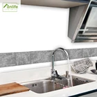 Funlife10x200 см серая гранж Наклейка на стену s самоклеящаяся водостойкая виниловая плитка Наклейка Декор для дома кухни ванной