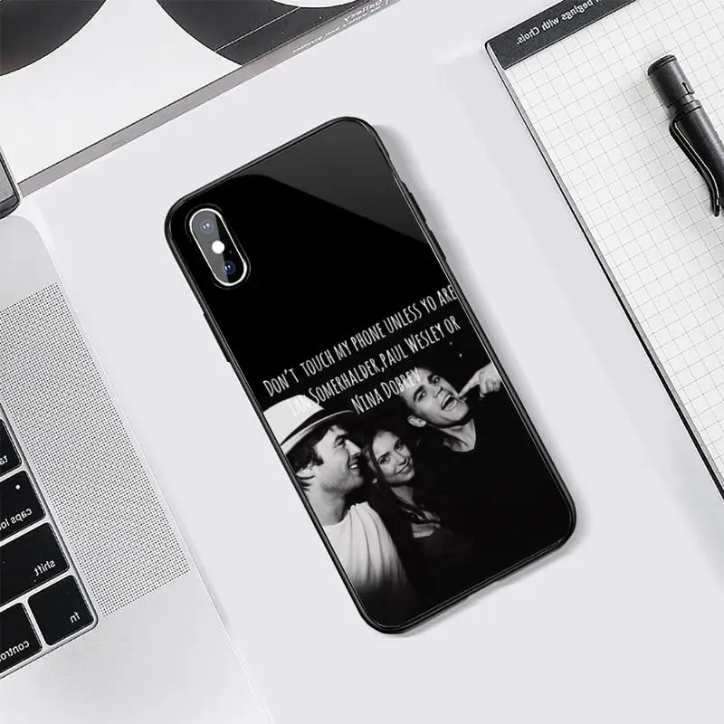 

Vampire Diaries Phone Case Tempered glass For iphone Samsung S note 7 8 9 10 11 12 X XS XR MAX edge e plus pro