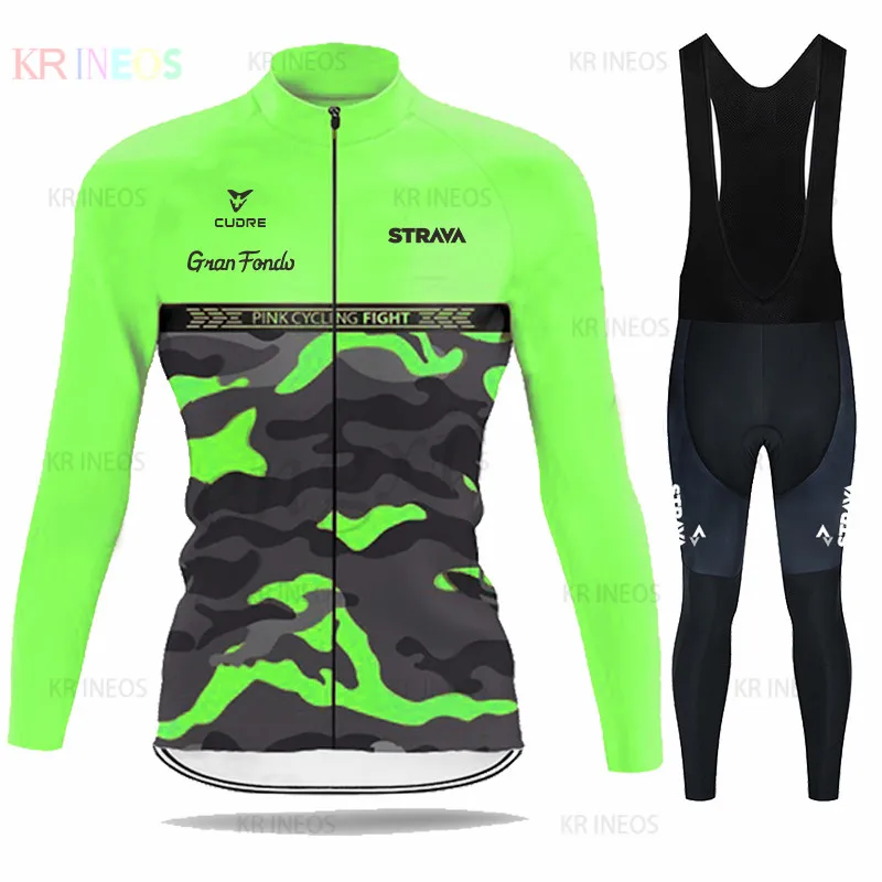 Трикотажный комплект одежды STRAVA мужской с длинным рукавом дышащий для