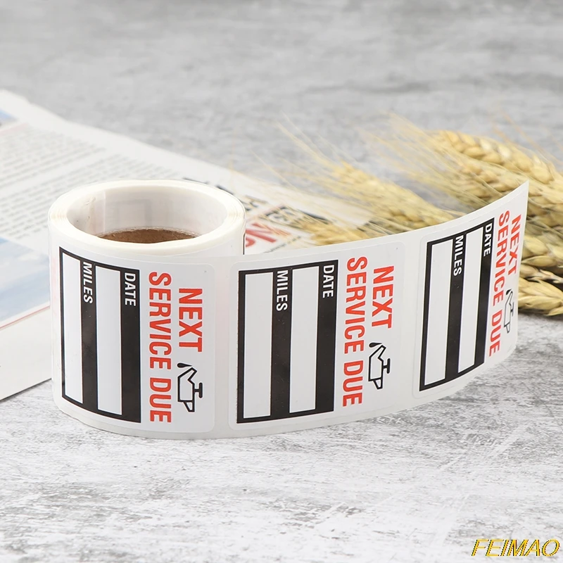 Новинка 100 шт./рулон смена масла/Этикетка для обслуживания наклейка бумага цена