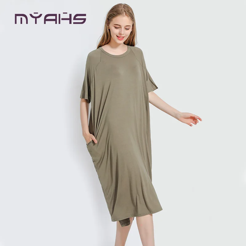 

Traf Plus Fertilizer To Increase Summer Women's Dress 2021 New Night Skirt Pregnant Women Pure Color Loose Long Skirt Free Size