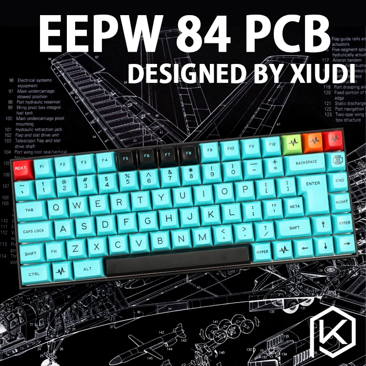 Teclado Mecânico Personalizado Xd84 Pro 75 Eepw84 Suporte com Brilho Rgb Pcb Programável Muitas Peças Preparações