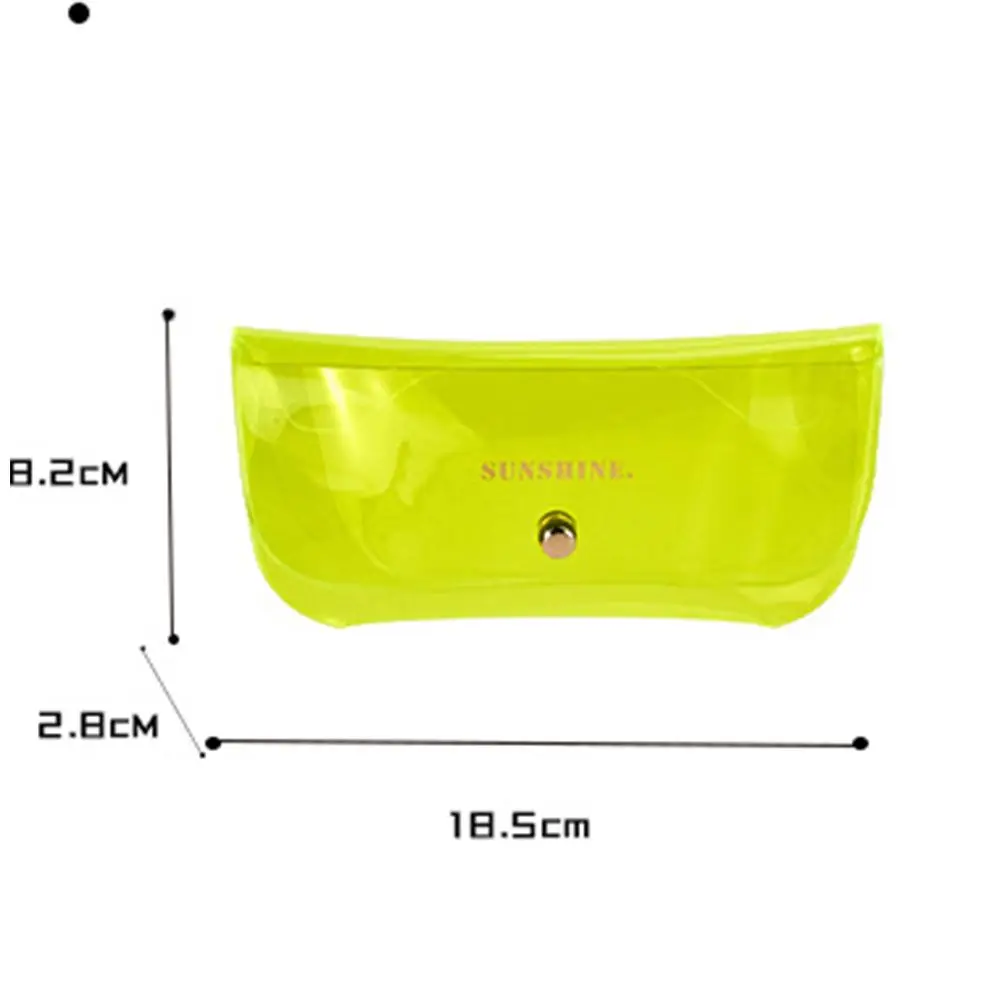 

New Transparent Jelly Glasses Bag Women Men Sunglasses Storage Travel Eyewear Accessories