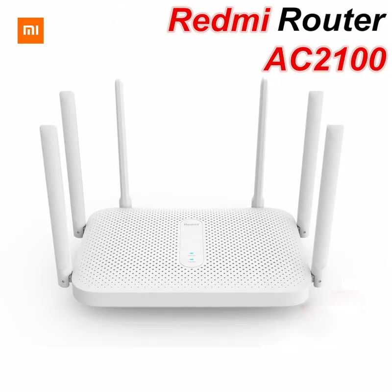 Original Xiaomi Redmi AC2100 Router Gigabit Dual-Band Wireless Router Wifi Repeater with 6 High Gain Antennas Wider Coverage