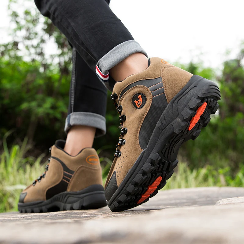 Кроссовки мужские из натуральной кожи профессиональная водонепроницаемая обувь