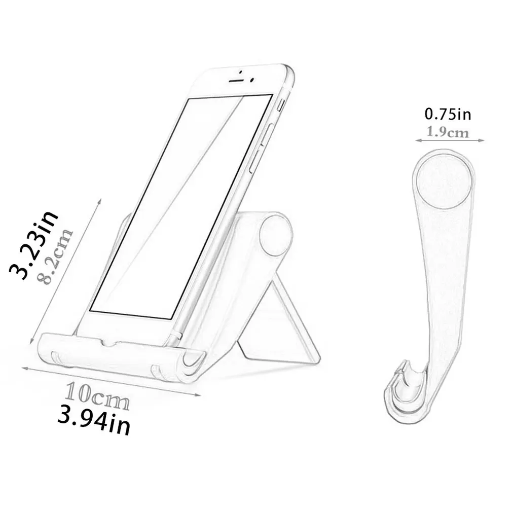 

Portable Tablet Stand Foldable Lazy Phone Holder Universal Adjustable Smartphone Tablet Holder for iPhone Samsung