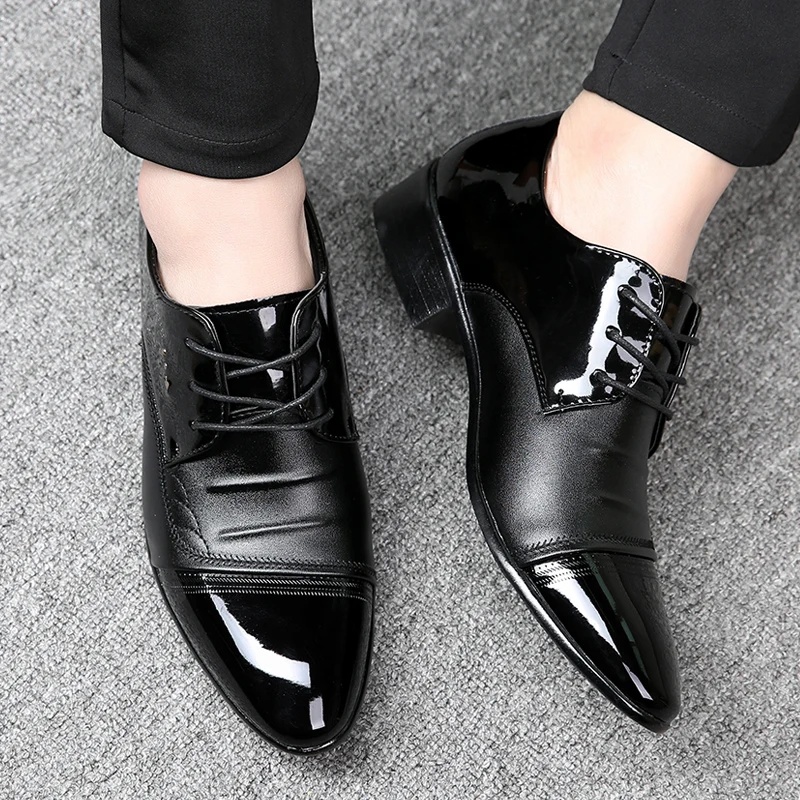 Мужские модельные туфли больших размеров качественные мужские официальные