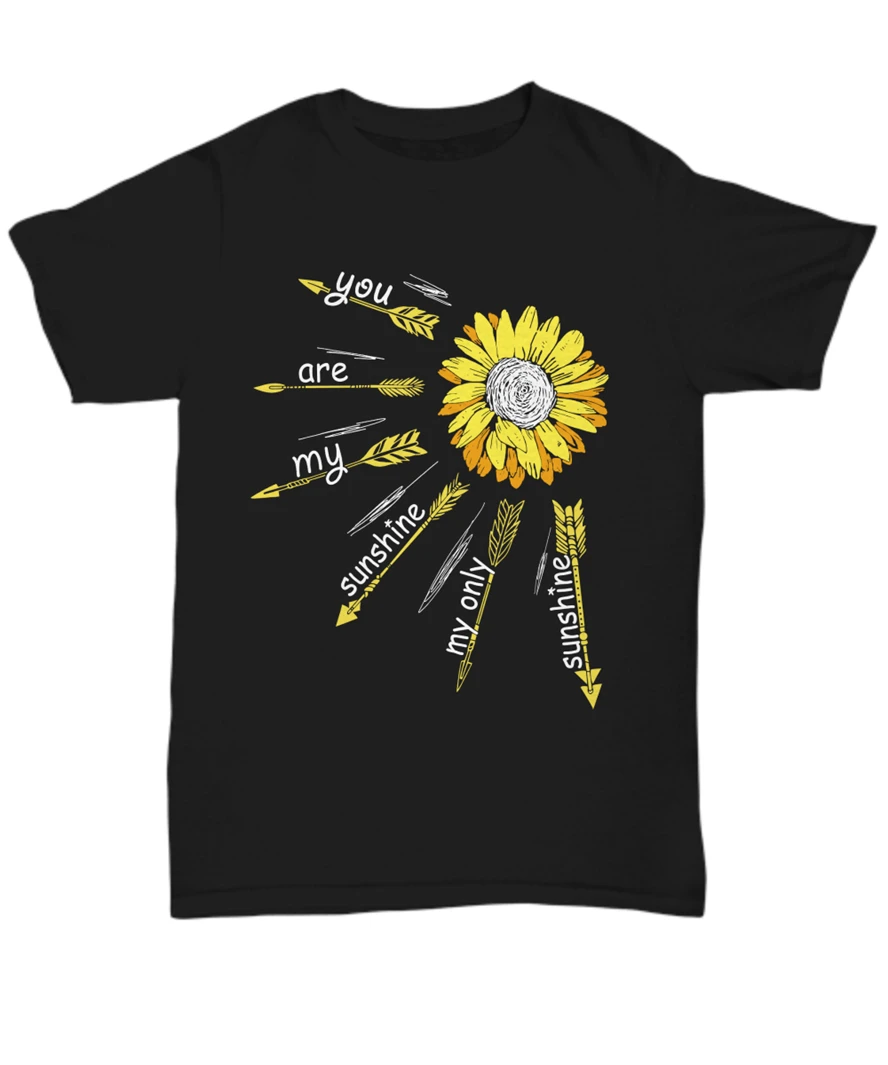Вы мой Солнечный Подсолнух знак мира хиппи Жизнь футболка подарки унисекс