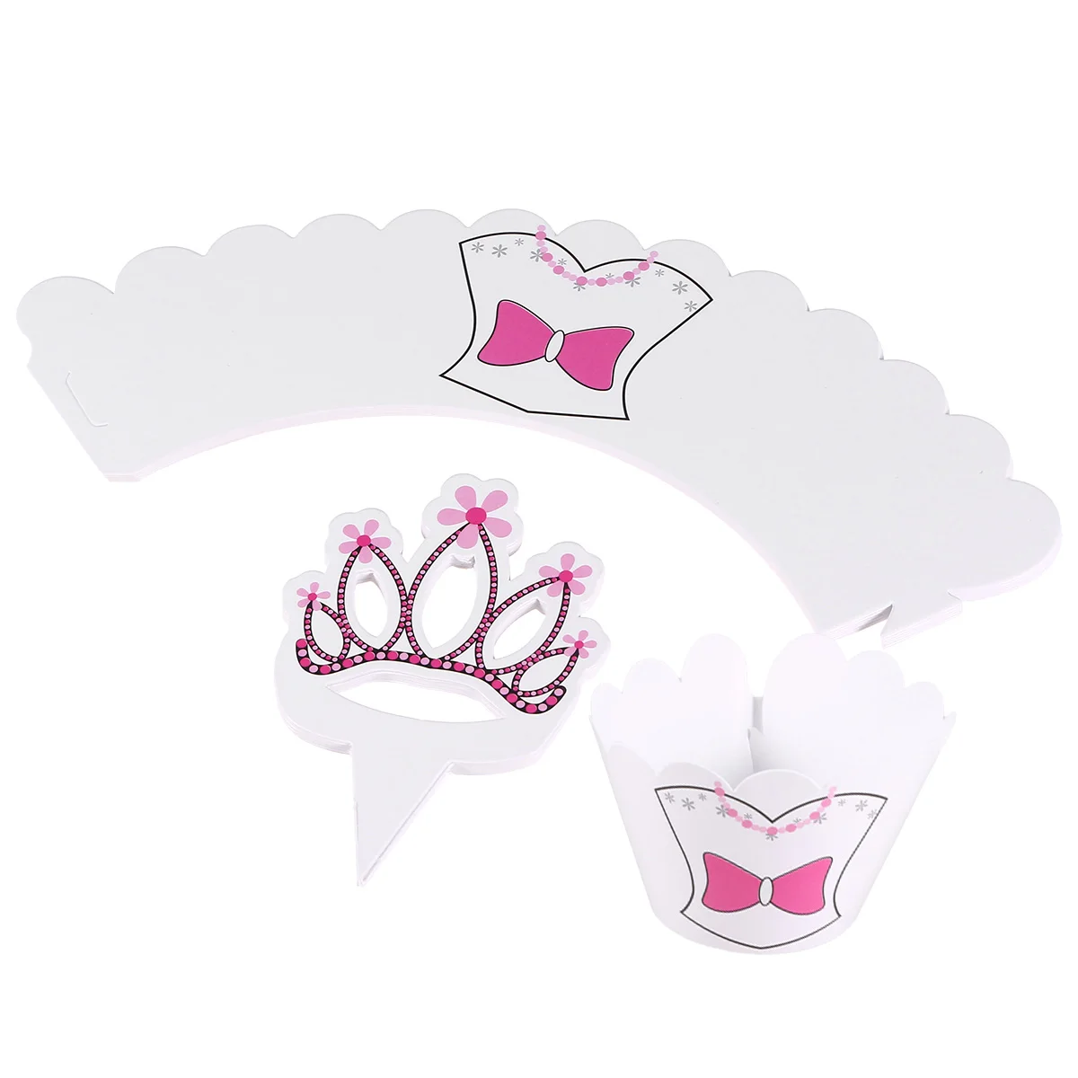 24 шт Свадебные невесты выпечки Торт украшения Чашек Кекс обертки торт бумажные