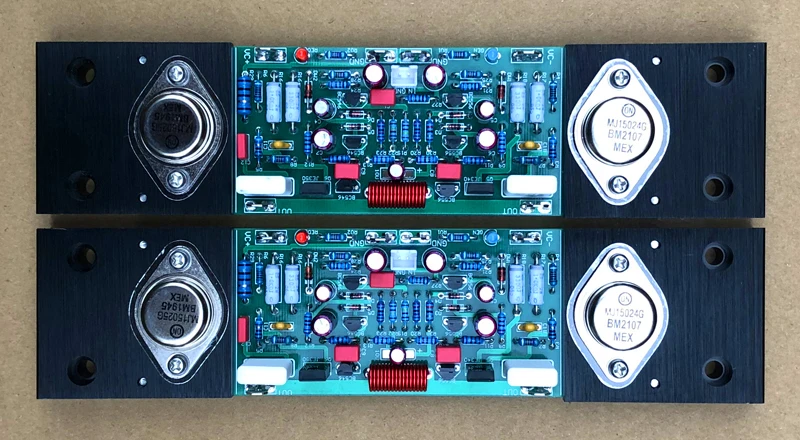 

20W+20W Class A power amplifier board based on Musical Fidelity A1