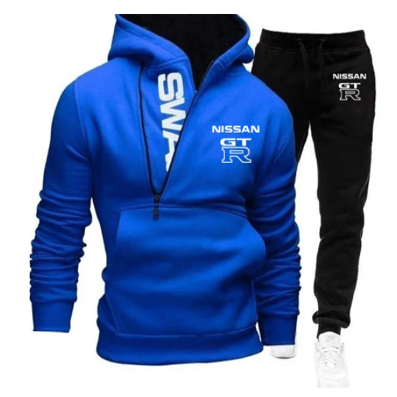 Новинка 2021 спортивный комплект GTR из искусственного хлопка с капюшоном Модный