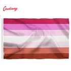 Candiway, лесбийский флаг, розовый, фиолетовый, флаги Радуга полиэстер с латунными люверсами, 3X5 футов, яркие цвета, устойчивый к УФ-излучению