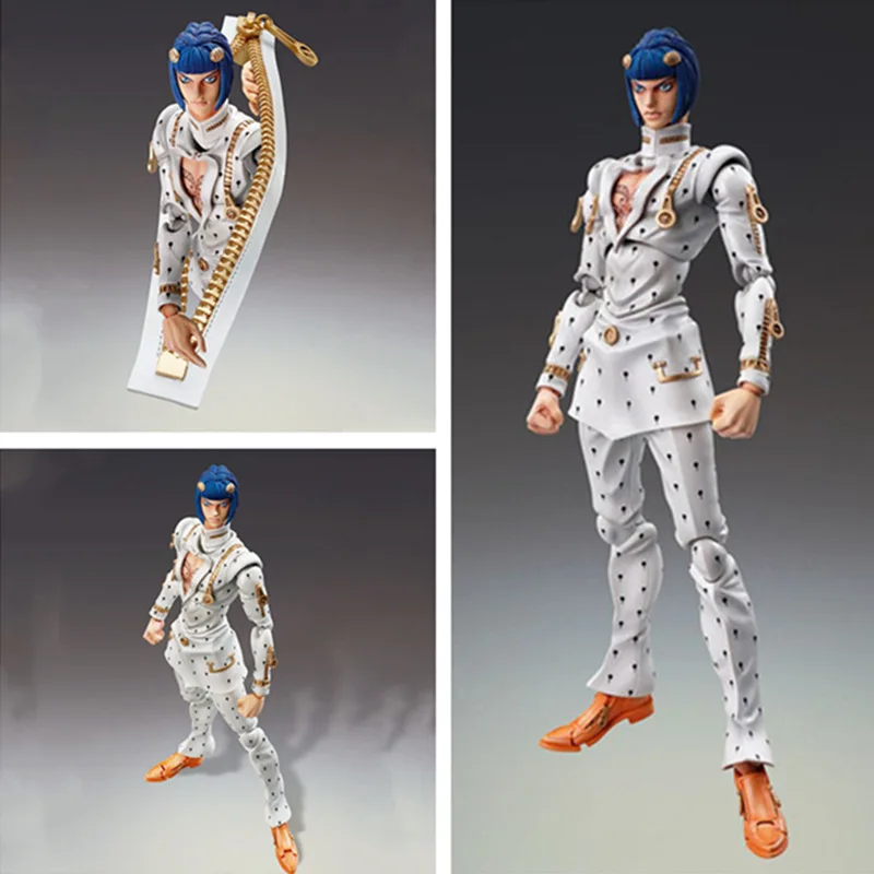 

anime JoJo's Bizarre Adventure Golden Wind Bruno Bucciarati Super Movable Figure Model Ornaments Action Gift Collection Hobby