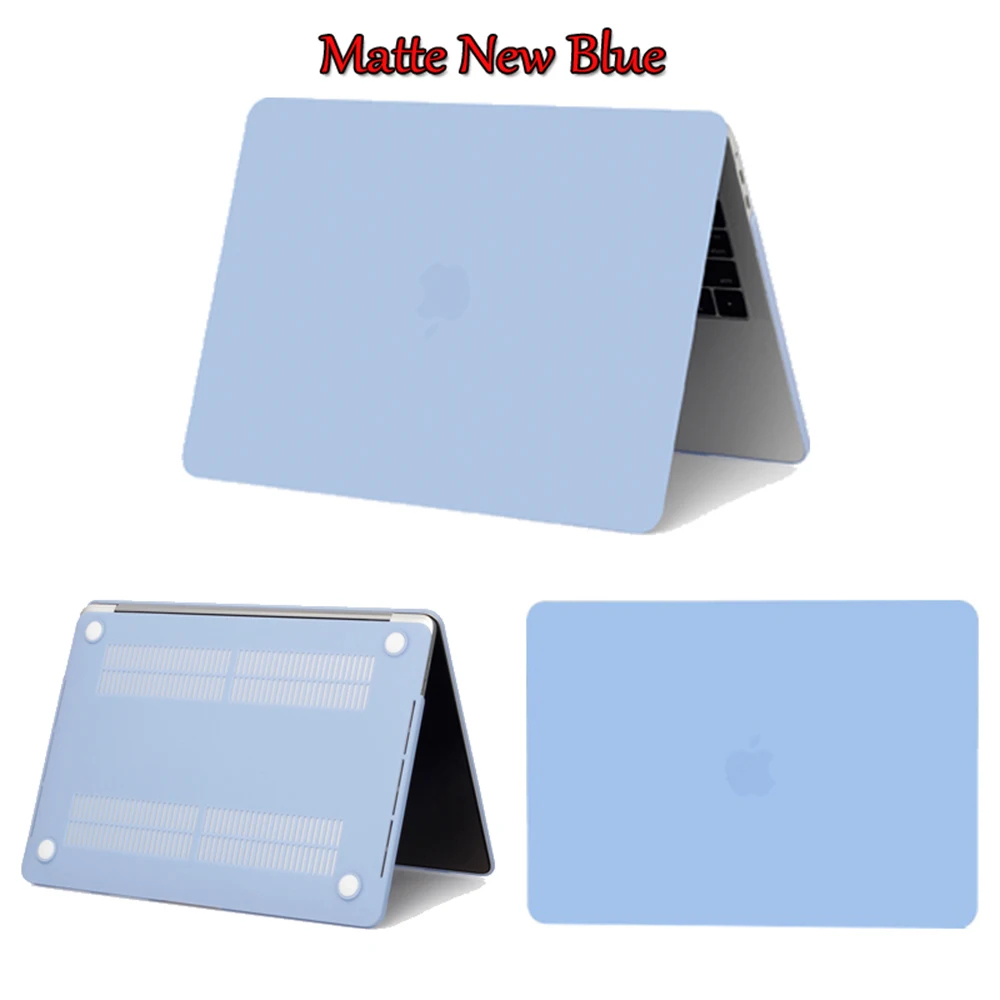 Новая горячая распродажа чехол для ноутбука Macbook Pro 13,3 15,4 дюймов Pro retina 12 13 15 с новой сенсорной панелью для Macbook Air 13 11 чехол - Цвет: Matte New Blue