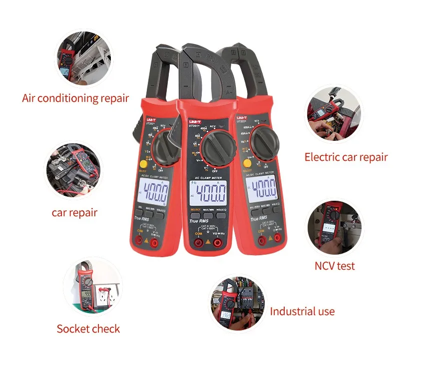 400-600A Цифровой мультиметр-зажим с автоматическим диапазоном высокоточный