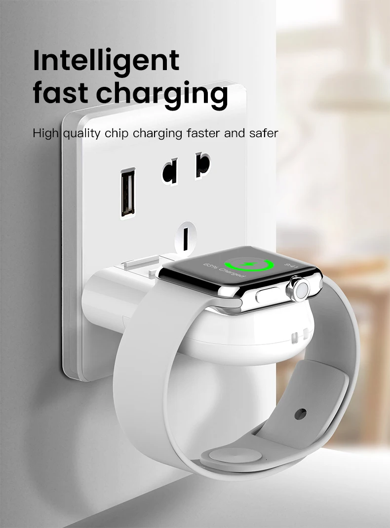 USB магнитное беспроводное портативное зарядное устройство для Apple Watch iWatch серии 5 4 3 2 1 путешествия USB Регулируемая зарядная док-станция зарядное устройство