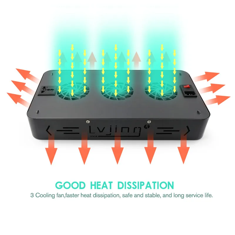 Полный спектр 1200 Вт Светодиодный светильник для выращивания растений