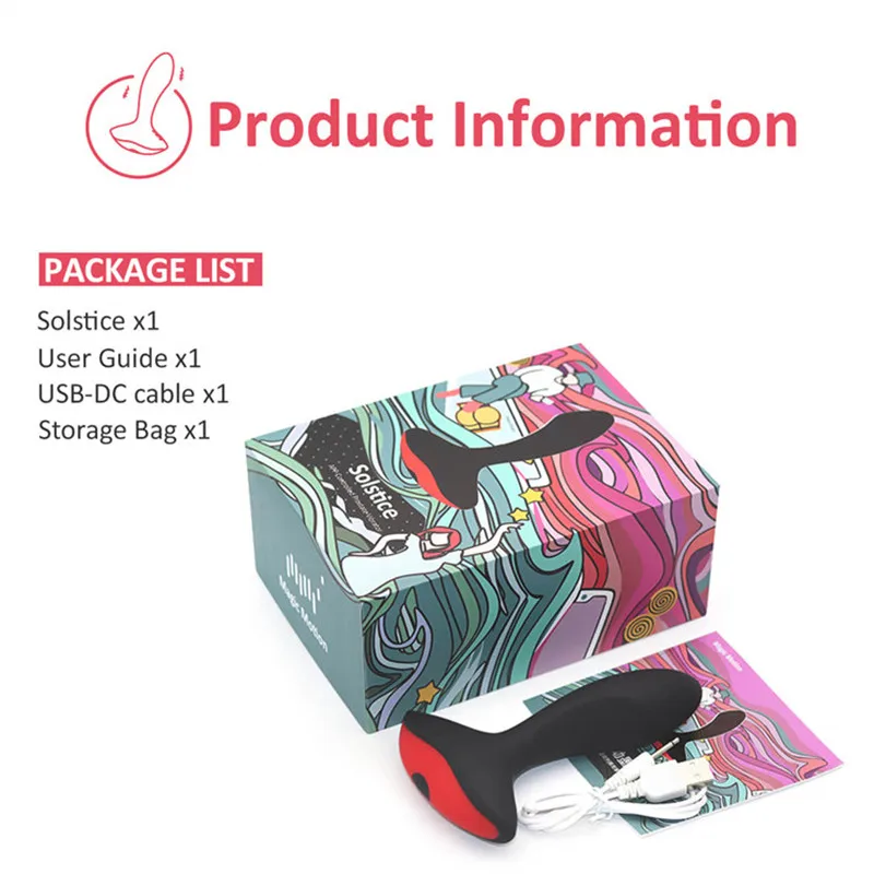 Prostate Massager Smart Anal Plug Remote Control Vibrator Gay Sex Toy For Man Wireless Masturbator Silicon Anus Climax Butt | Красота и