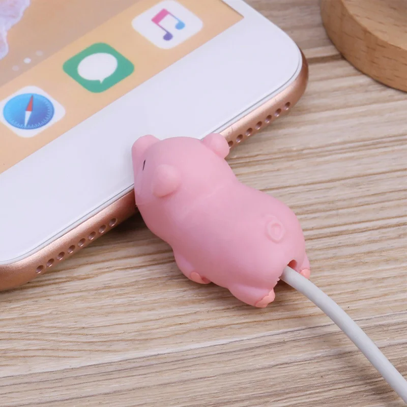 Для домашнего офиса для хранения с милым мультяшным животным USB кабель протектор