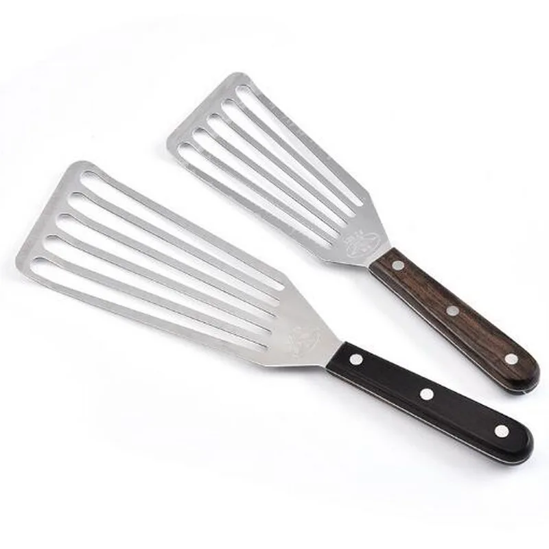 Шпатель для стейков из нержавеющей стали напрямую от производителя, многофункциональная кухонная лопатка для жарки рыбы.