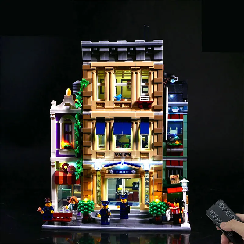 

MOC LED Light Kit For 10278 Creator Expert Police Station，Remote Control