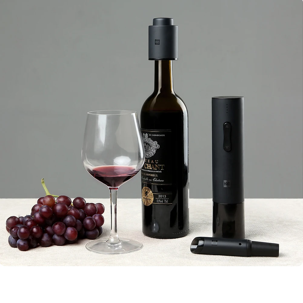 

Smart Home Use Automatic Red Wine Opener Combination One-Click To Open A Bottle Quick Hangover Long-lasting Preservation