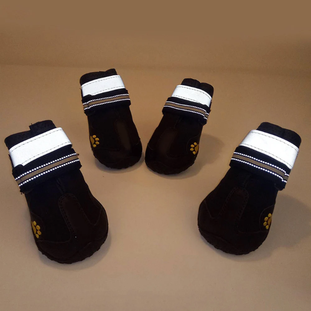 4 шт. Светоотражающие носки для собак зимние сапоги обувь дождя Нескользящая