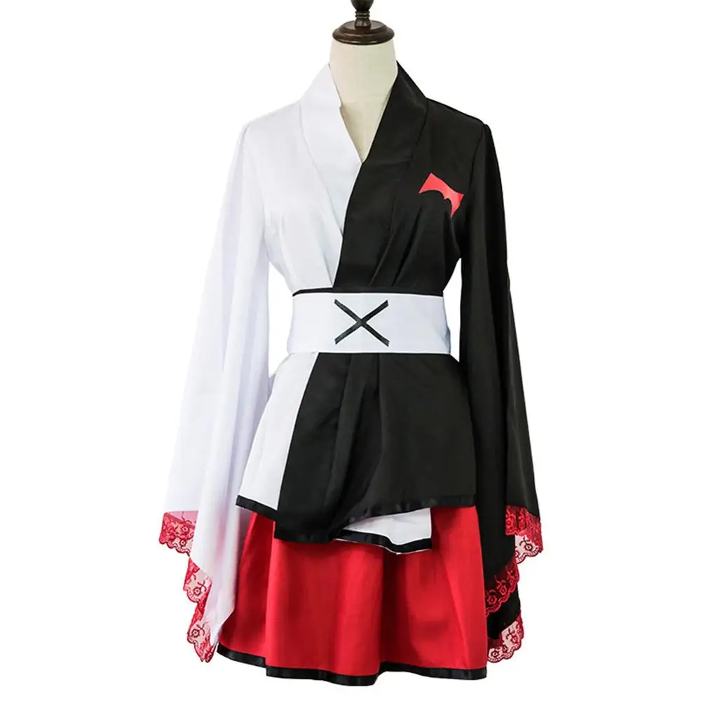 Danganronpa Косплей Монокума костюм кимоно платье наряды форма полный комплект