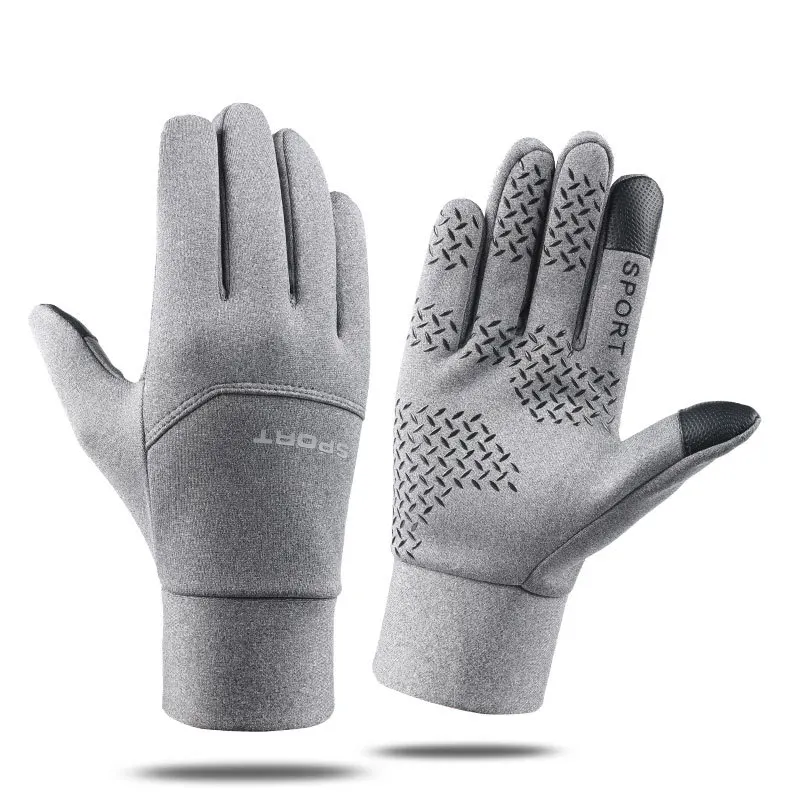 

Men Women Winter Sports Fitness Non-slip Cycling Gloves Plus Plush Thick Warm Touch Screen Motorcycle Spider Web Ski Mittens M10