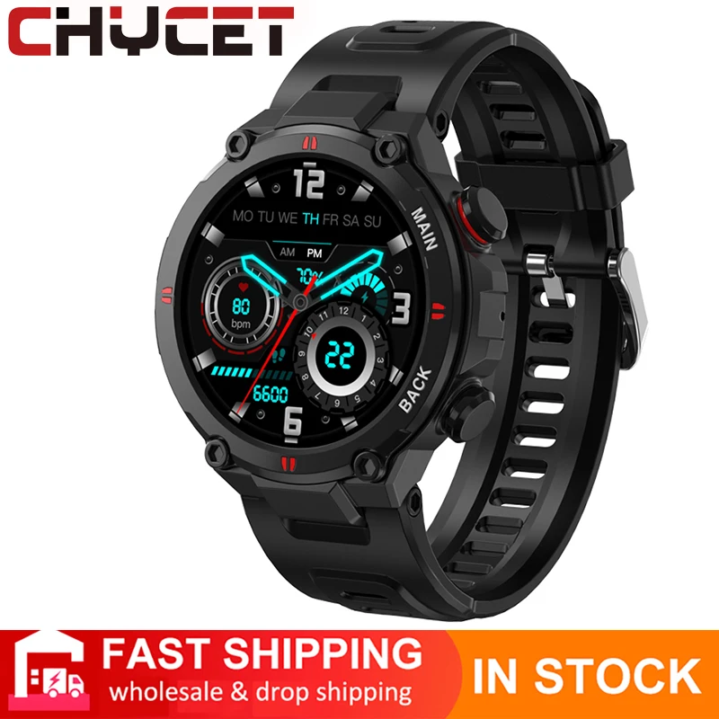 

CHYCET 2021 Smart Watch Men Women Heart Rate Blood Pressure Monitor Fitness Tracker Full Touch Screen Smartwatch for Android IOS