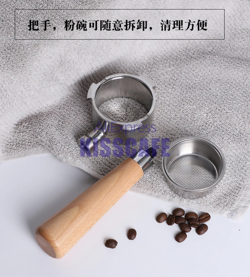 Эспрессо машина портафильтр для DeLonghi EC680 EC685 нержавеющая сталь кофе машина бездонный фильтр Держатель Бариста инструмент