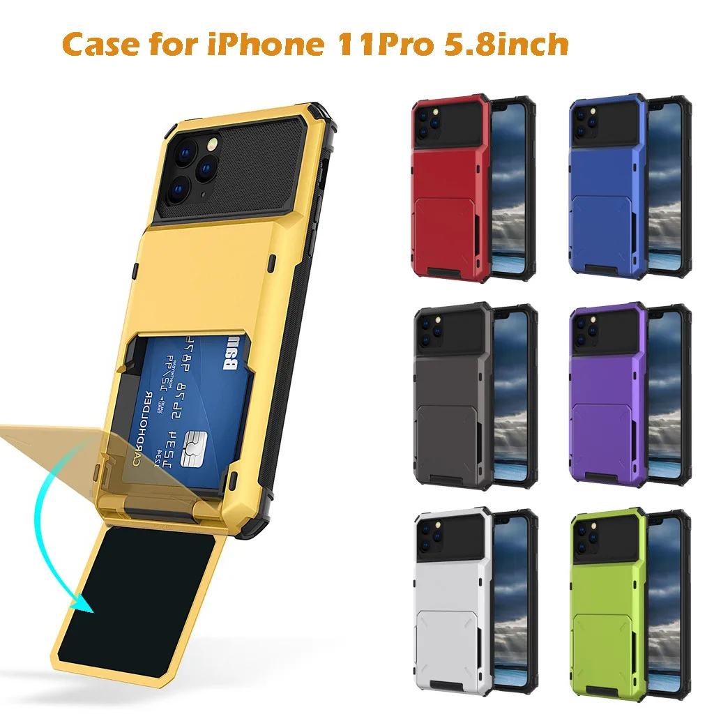 Чехол с отделением для карт iPhone 11 Pro 5 8 дюймов чехлы-бумажники отделениями