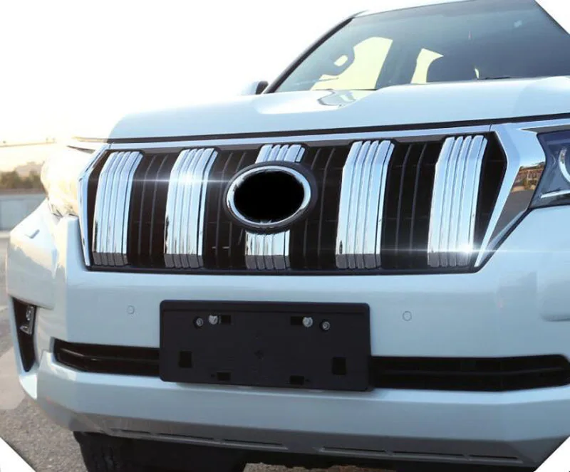 Моделирование автомобиля 6 шт./компл. для Toyota Land Cruiser Prado FJ150 2018 Хромированная