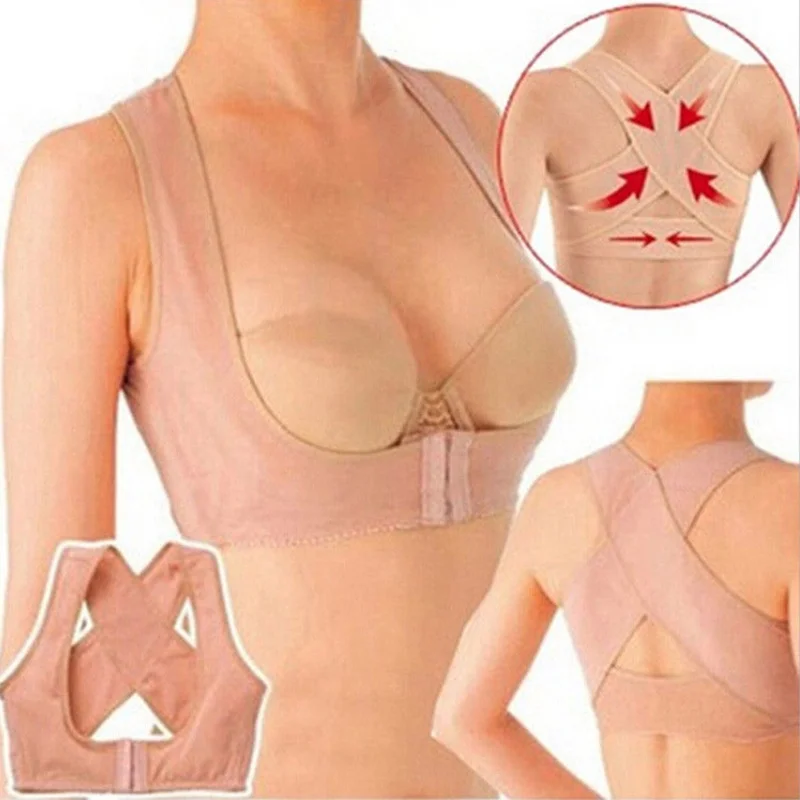 Регулируемый Корректор осанки для коррекции груди женщин пояс поддержки корсет
