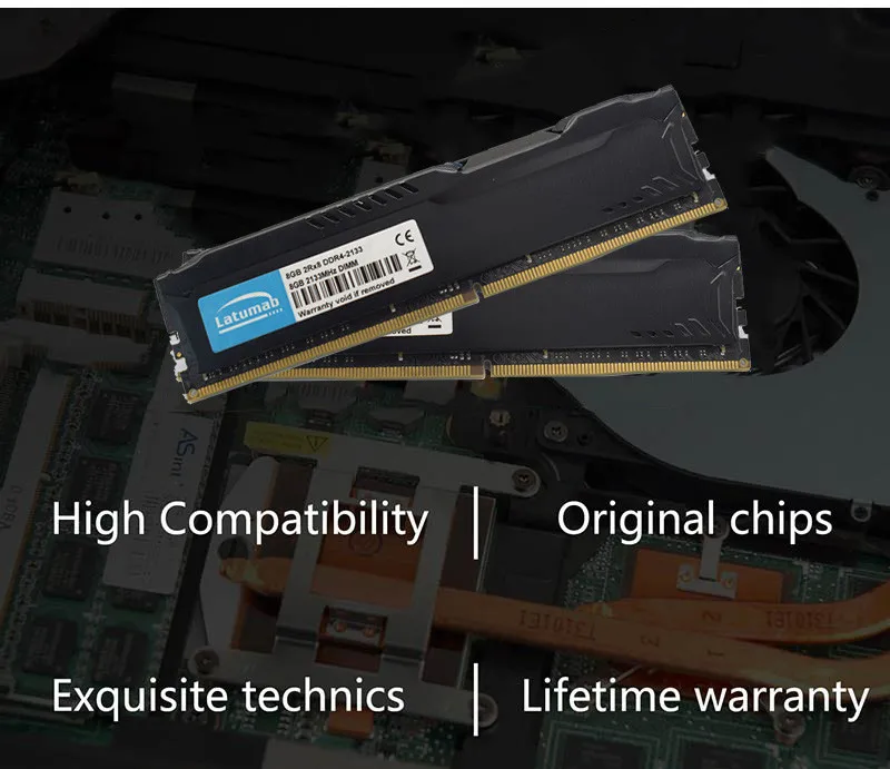 Latumab DDR4 Ram 8GB 16GB 32GB 2133mhz настольная Память DIMM поддержка материнской платы 288 Pins