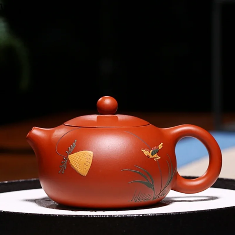 Harga Gaya Baru Dicat Ungu Pasir Xi Shi Pot Perjalanan Teh Set Tea Set Dahongpao Teko Kantor Minum Rumah Tangga Peralatan Wshyufei