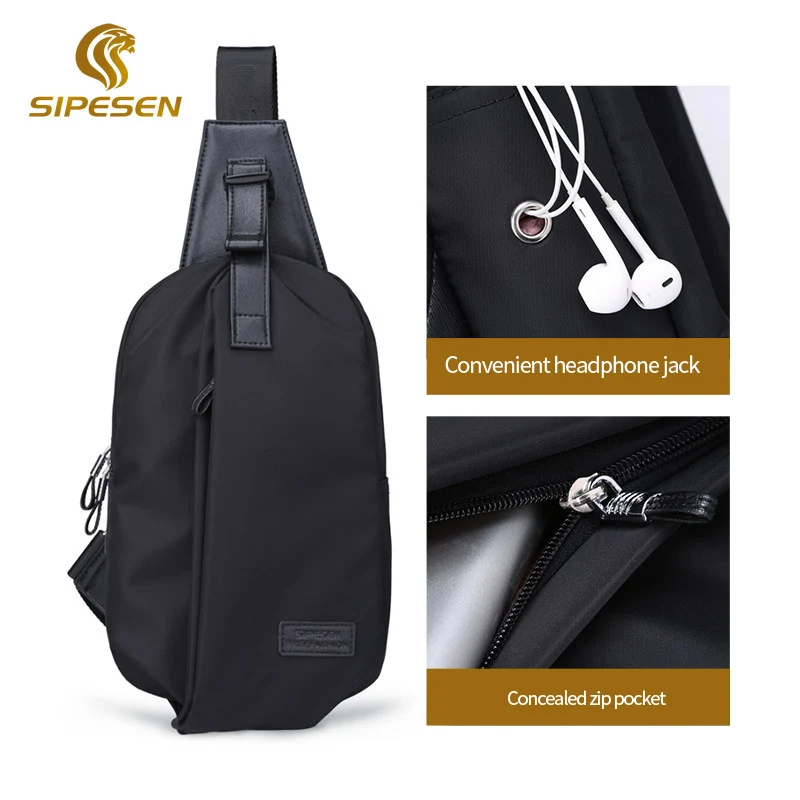 Zoger Japanese street chest bag men's tide brand men's shoulder bag Messenger bag tooling function wind bag fashion Oxford backp