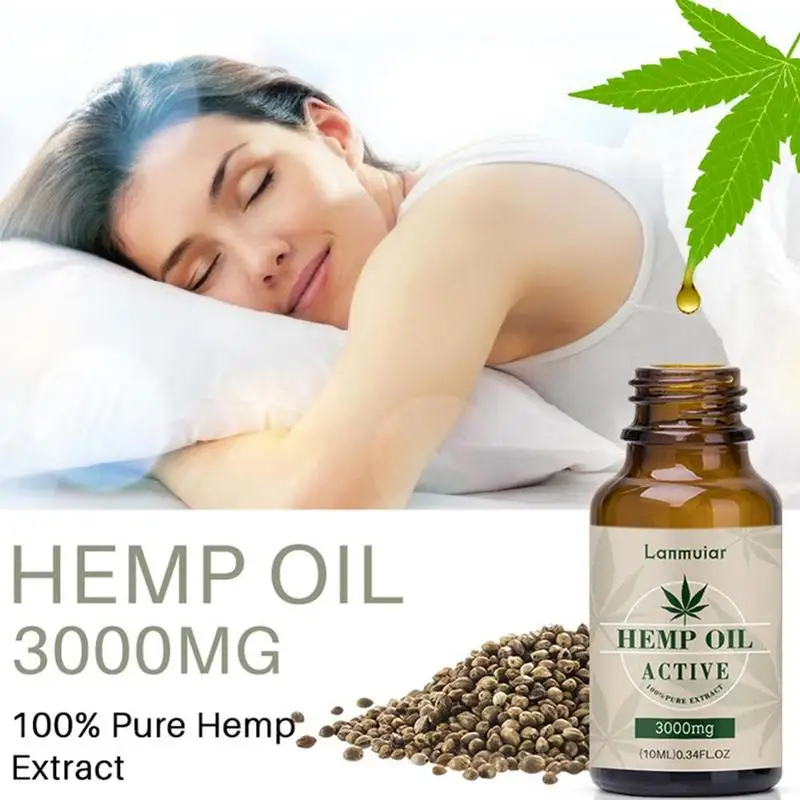 Натуральное конопляное масло 3000 мг средство для сна антистрессовый массаж CBD